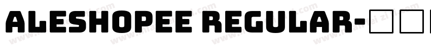 Aleshopee Regular字体转换